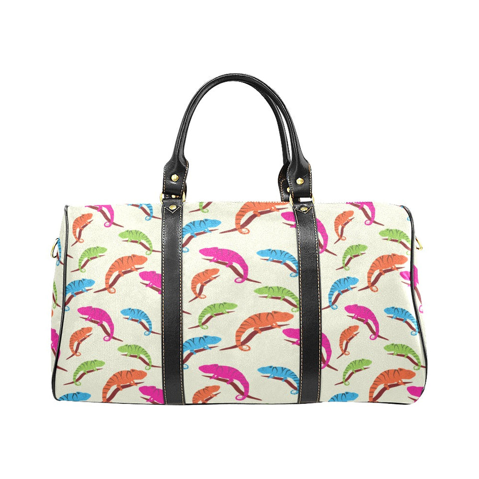 Colorful Chameleon lizard pattern Travel Bag