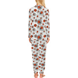 Ladybug Pattern Print Design 05 Women's All Over Print Pajama Set