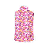 Hibiscus Pattern Print Design 01 Women's Padded Vest