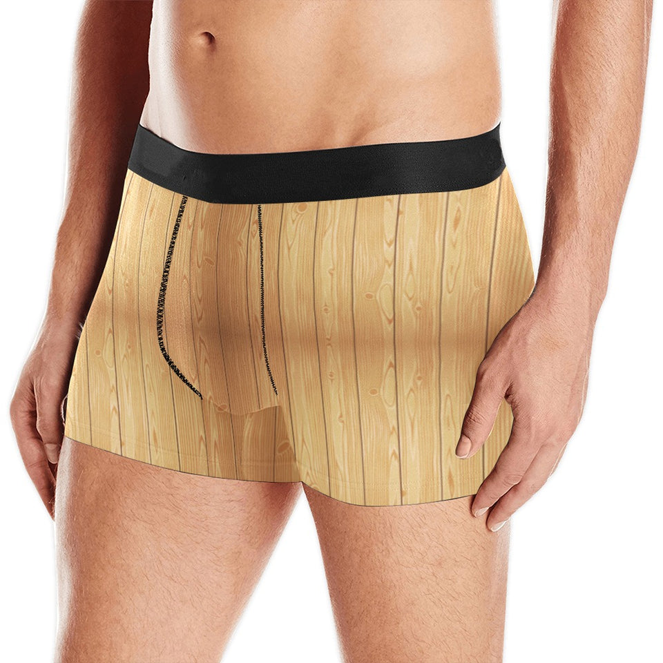 Wood Printed Pattern Print Design 05 Men's All Over Print Boxer Briefs Men's Underwear