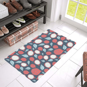 dragon fruits dark blue background Doormat