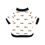 Cute beagle dog sleeping pattern All Over Print Pet Dog Round Neck Fuzzy Shirt