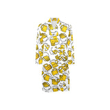 Beer design pattern Men's Long Sleeve Belted Night Robe