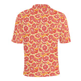 Tropical grapefruit pattern Men's All Over Print Polo Shirt