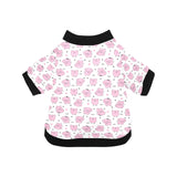 Pig Pattern Print Design 03 All Over Print Pet Dog Round Neck Fuzzy Shirt