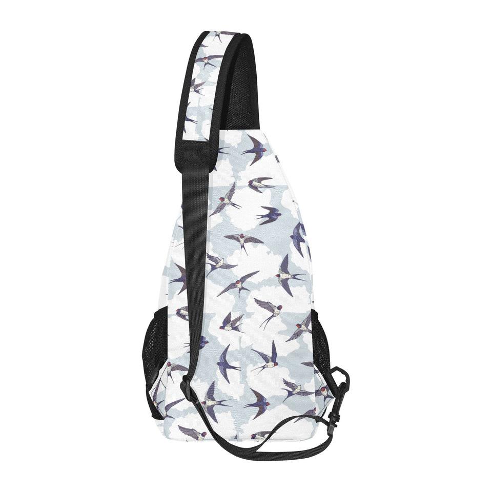 Swallow Pattern Print Design 05 All Over Print Chest Bag
