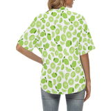 Lime design pattern Women's All Over Print Hawaiian Shirt