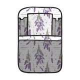 lavender flower design pattern Car Seat Back Organizer