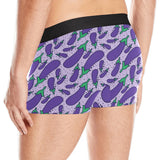Eggplant Pattern Print Design 03 Men's All Over Print Boxer Briefs Men's Underwear