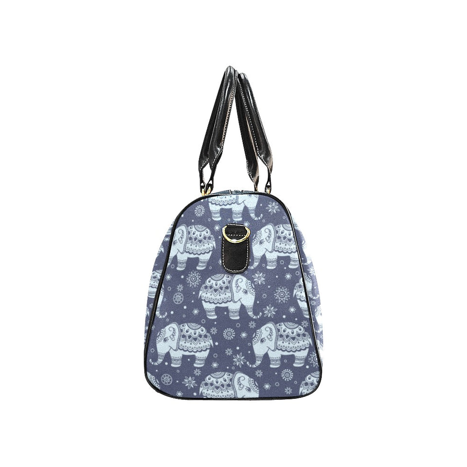Elephant tribal design pattern Travel Bag