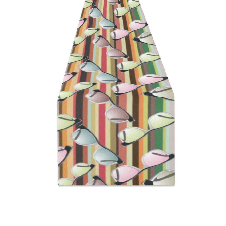 Sun Glasses Pattern Print Design 02 Table Runner