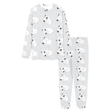 Bull Terrier Pattern Print Design 01 Women's All Over Print Pajama Set
