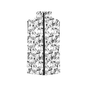 Greyhound Pattern Print Design 01 Women's Padded Vest