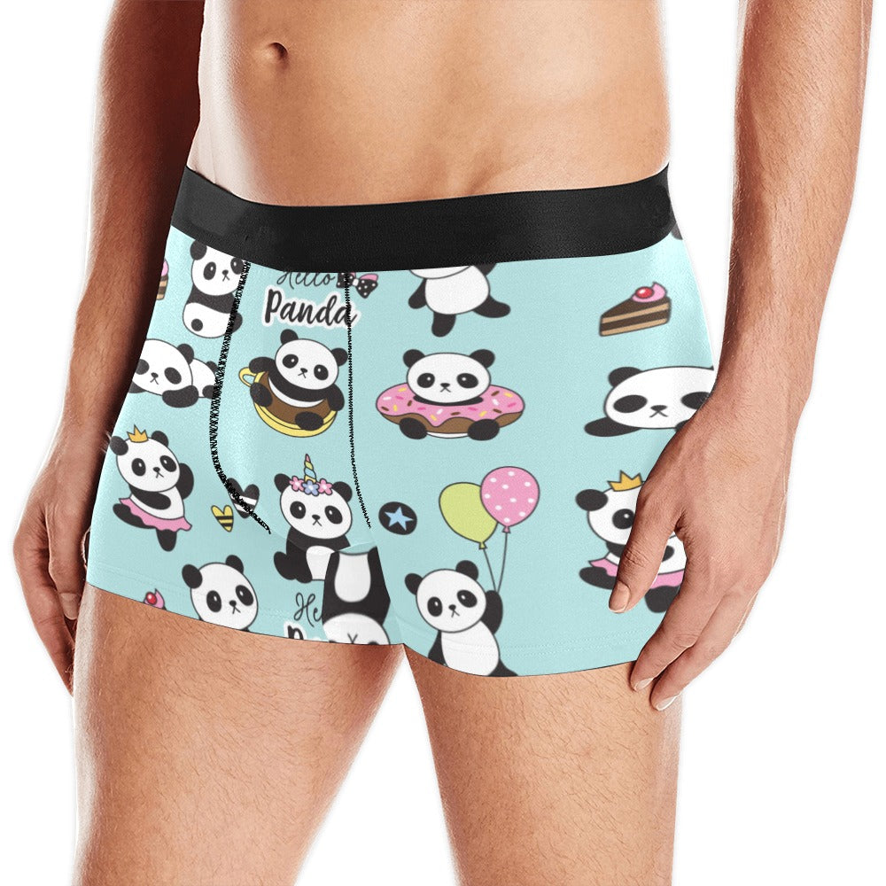 Cute baby panda pattern Men's All Over Print Boxer Briefs Men's Underwear