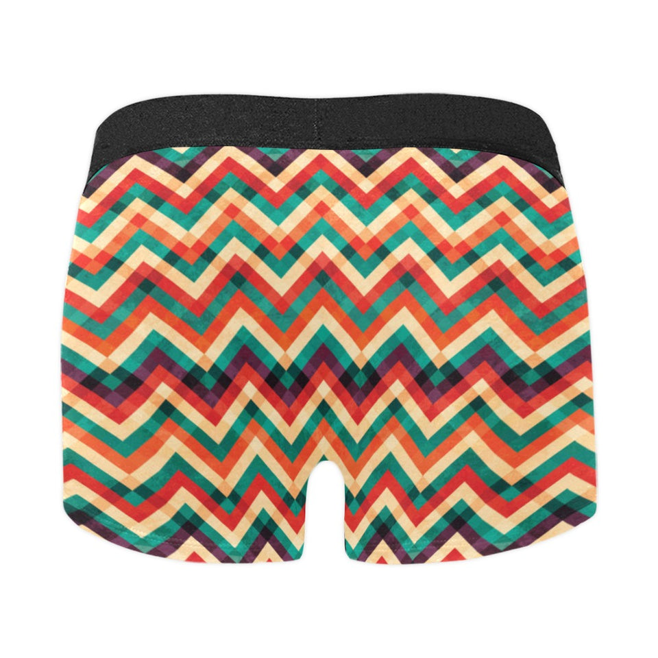 zigzag  chevron colorful pattern Men's All Over Print Boxer Briefs Men's Underwear