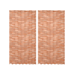Brick Printed Pattern Print Design 02 Gauze Curtain