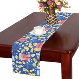 Popcorn Pattern Print Design 01 Table Runner