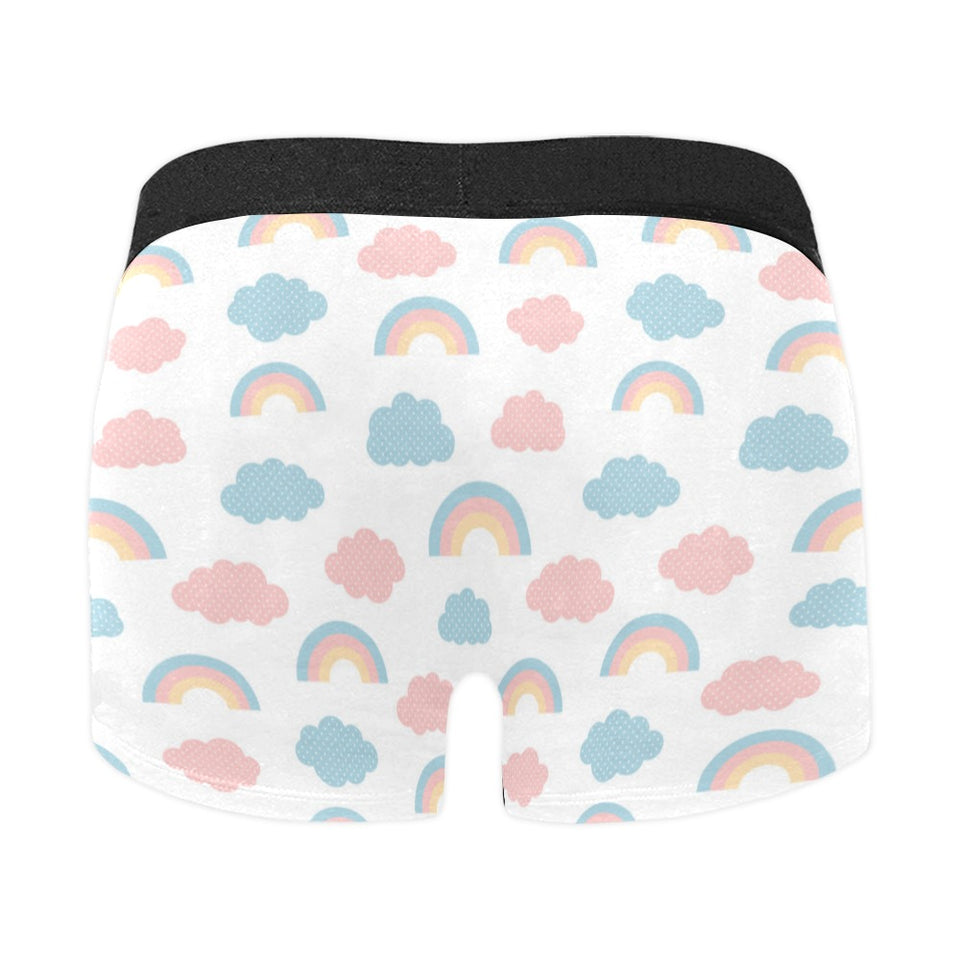 Cute rainbow clound pattern Men's All Over Print Boxer Briefs Men's Underwear