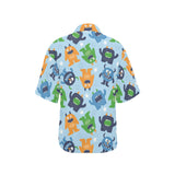 Alien Pattern Print Design 04 Women's All Over Print Hawaiian Shirt