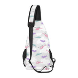 Helicopter plane pattern All Over Print Chest Bag