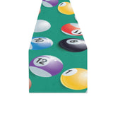 Billiard Ball Pattern Print Design 01 Table Runner