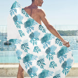 Coral Reef Pattern Print Design 04 Beach Towel