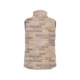 Brick Printed Pattern Print Design 01 Men's Padded Vest