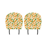 Carrot Pattern Print Design 01 Car Headrest Cover