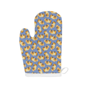 Guinea Pig Pattern Print Design 02 Heat Resistant Oven Mitts