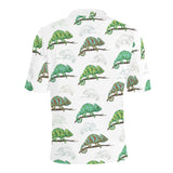 Chameleon lizard pattern Men's All Over Print Polo Shirt