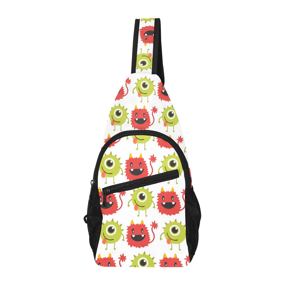 Alien Pattern Print Design 05 All Over Print Chest Bag
