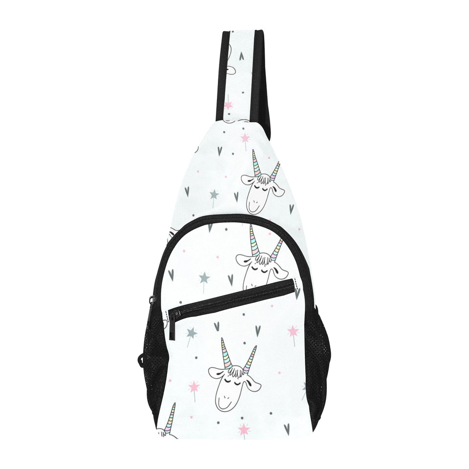 Cute goat design pattern All Over Print Chest Bag