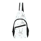 Cute goat design pattern All Over Print Chest Bag