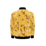 Bee flower pattern Kids' Boys' Girls' Bomber Jacket