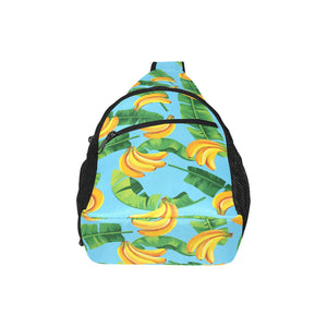 banana leaves banana design pattern All Over Print Chest Bag