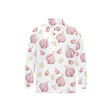 Garlic pattern Men's Long Sleeve Polo Shirt