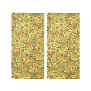 Corn Pattern Print Design 01 Gauze Curtain