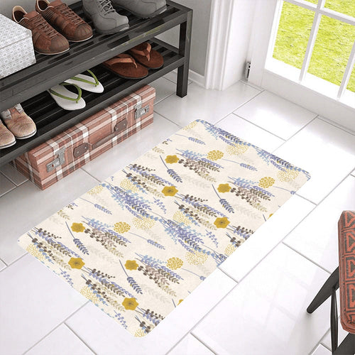 Lavender modern pattern blackground Doormat