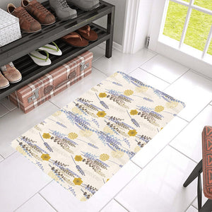 Lavender modern pattern blackground Doormat