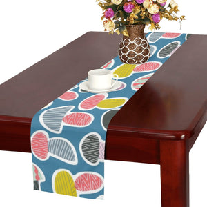 Colorful mushroom design pattern Table Runner