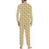 English Bulldog Pattern Print Design 02 Men's All Over Print Pajama