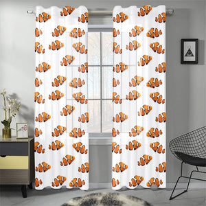 Clown Fish Pattern Print Design 03 Gauze Curtain