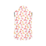 Giraffe Pattern Print Design 03 Men's Padded Vest