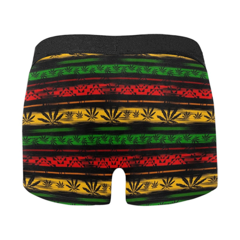 Canabis Marijuana Weed Pattern Print Design 04 Men's All Over Print Boxer Briefs Men's Underwear