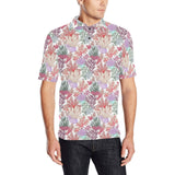 Coral Reef Pattern Print Design 03 Men's All Over Print Polo Shirt