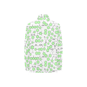Chemistry Periodic Table Pattern Print Design 03 Women's Long Sleeve Polo Shirt