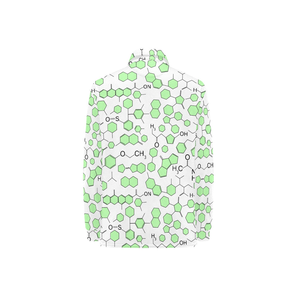 Chemistry Periodic Table Pattern Print Design 03 Women's Long Sleeve Polo Shirt