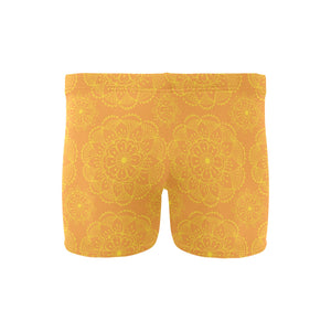 Orange traditional indian element pattern Men's Swimming Trunks