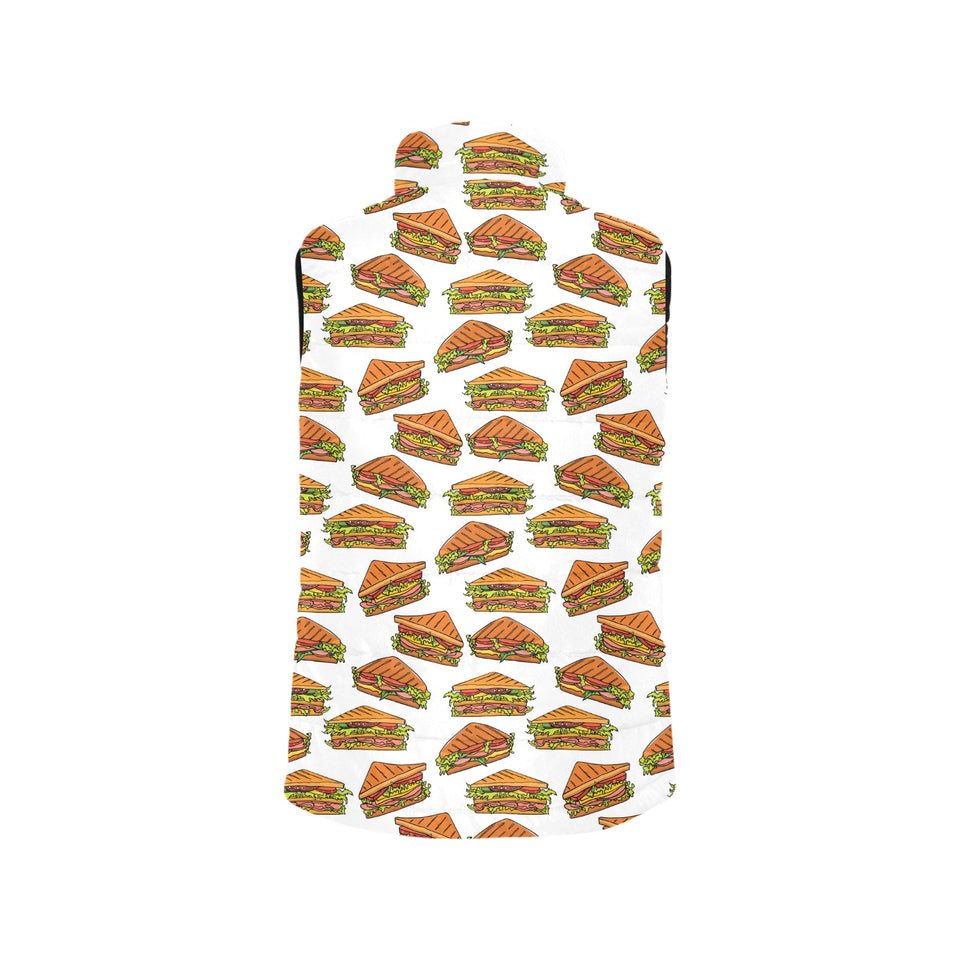 Sandwich Pattern Print Design 02 Men's Padded Vest