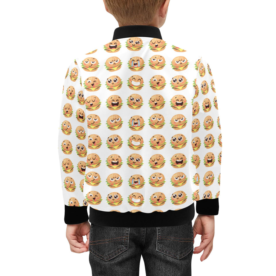Hamburger Pattern Print Design 04 Kids' Boys' Girls' Bomber Jacket